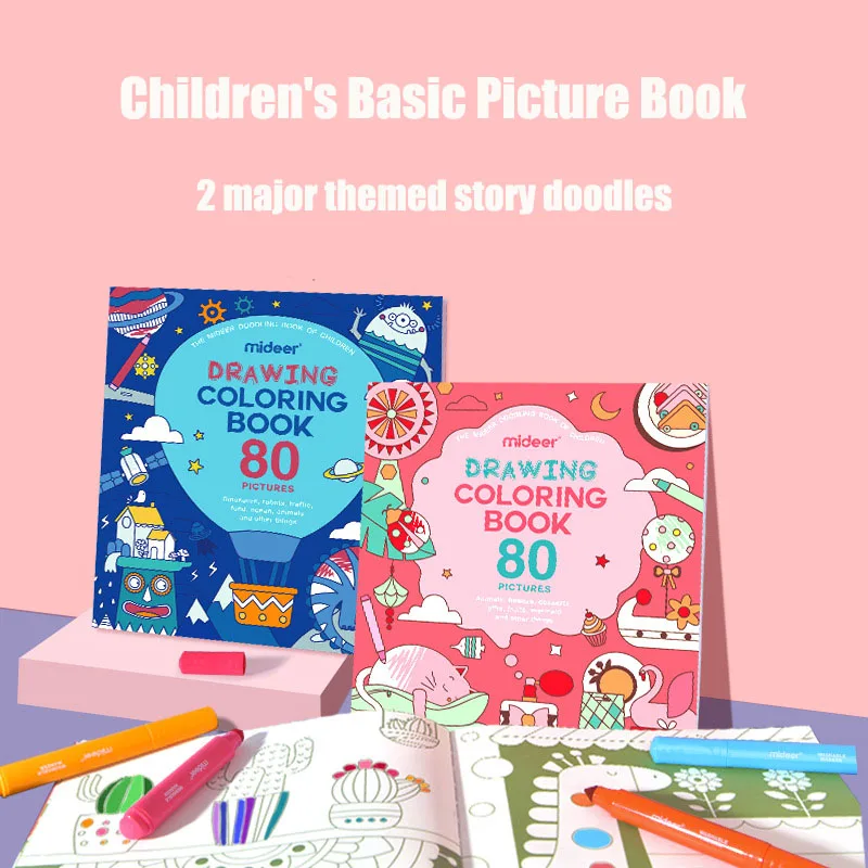 

Kids Baby Early Education Coloring Books Zero Basic Painting Puzzle Enlightenment Books Children Art Drawing Relieve Stress Book