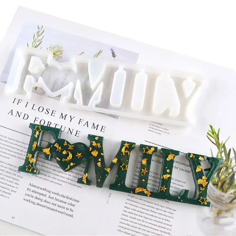 

Love Home Family Silicone Mold Love Sign Word Mold Epoxy Resin Molds Art Crafts Au06 20 Dropship