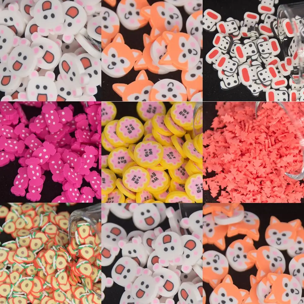 Печенье в форме собаки лисы мыши Рождественская елка полимерная глина цветные