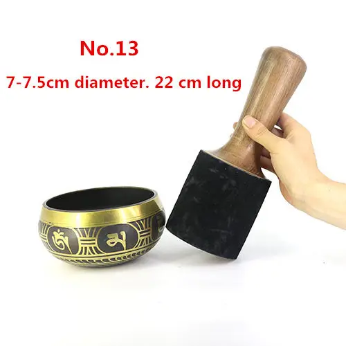 Тибетская Поющая чаша палка молоток нападающий с кожаной головой | Дом и сад