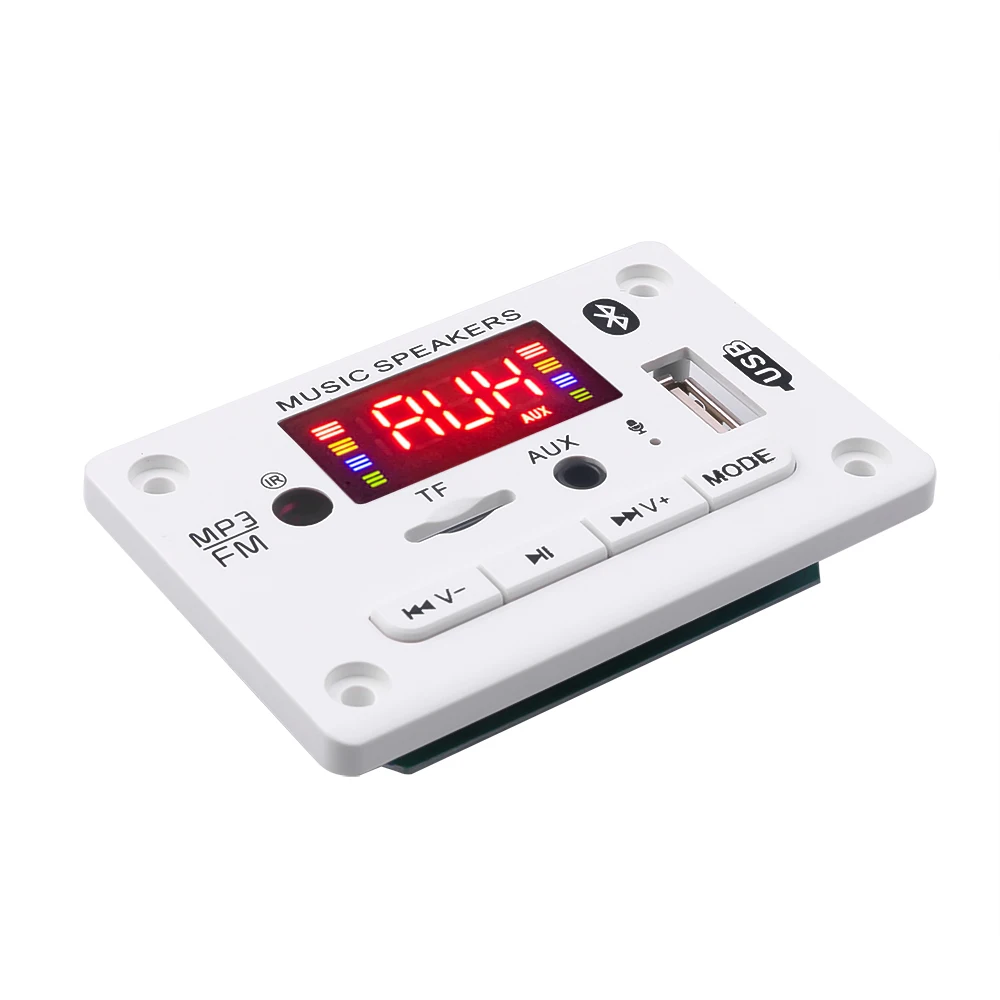 

5V 12V DIY MP3 Player Kit Handsfree Bluetooth 5.0 APE/MP3 Decoder Board FM Radio Support TF Card USB AUX Audio Decording Board