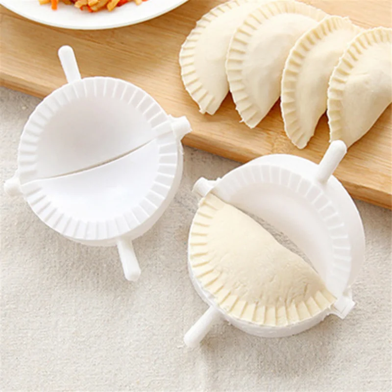 

Topbakin Kitchen Dumpling Molds plastic Dough Press Dumpling Pie Ravioli Mould Cooking Pastry Chinese Food Jiaozi Maker