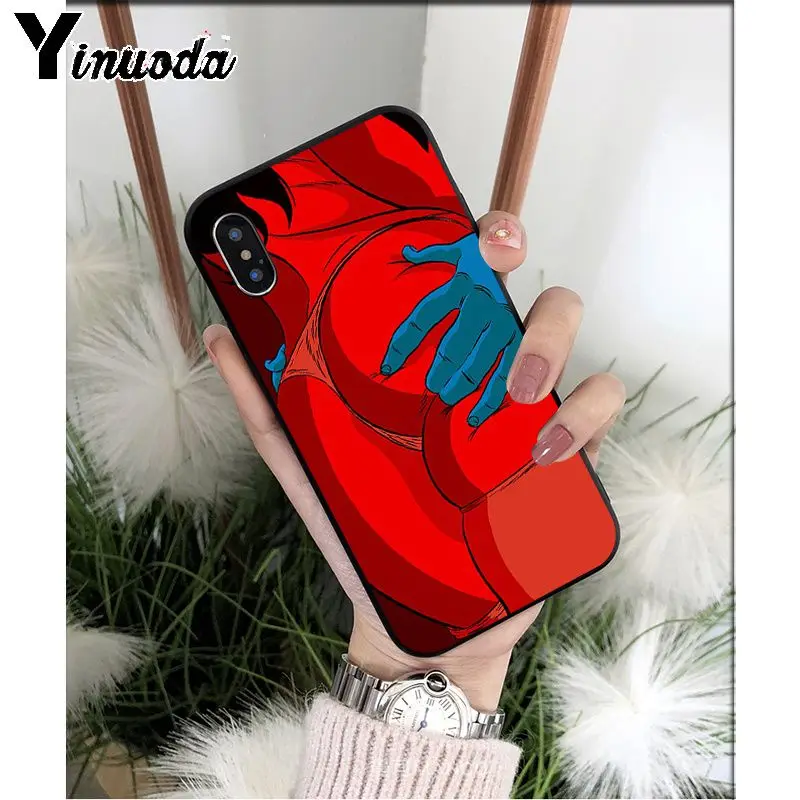 Yinuoda сексуальное горячее бикини для девочек Twerk It TPU Мягкий силиконовый черный чехол для iPhone X XS MAX 6 6S 7 7plus 8 8Plus 5 5S XR