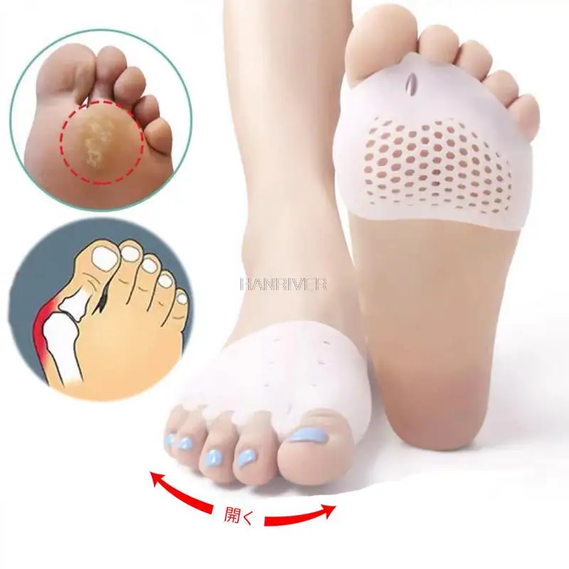 1Pair Silicone Bunion Corrector Toe Separators Foot Corrector Straightener For Toes Haluksy Calluses Pad Hallux Valgus Corrector