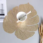 2 шт.лот подстилка с листьями, полый коврик для еды из ПВХ, антигорячий коврик для обеденного стола, подстилка для ресторана, стейка, подставка для стола, Декор