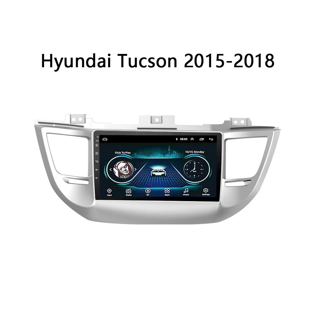 Автомобильный DVD сенсорный экран для Hyundai Tucson 2015 2016 2017 2018 GPS Navi головное устройство