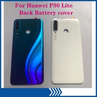 6 15 back cover for huawei p30 lite back battery cover nova 4e rear glass door housing case battery cover with lens adhesive