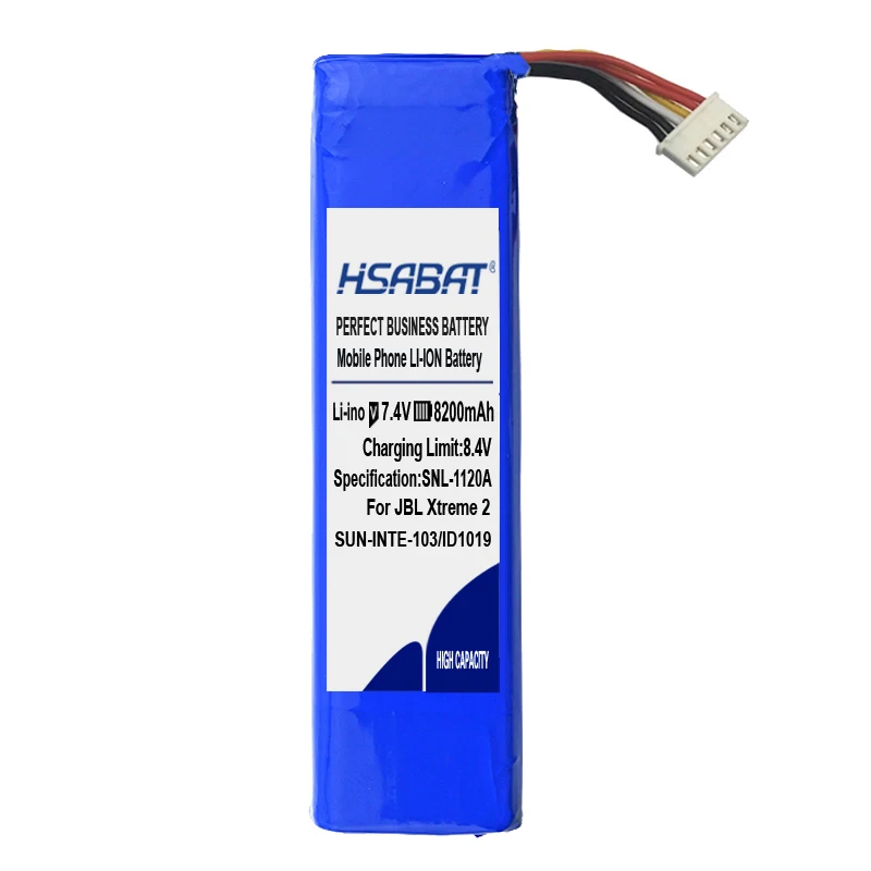 HSABAT SUN-INTE-103 2INR19/66-2 ID1019 8200 мА/ч, Батарея для JBL FLIP 2 2nd плеер JBLXTREME2BLKAM JBLXTREME2BLUAM батареи