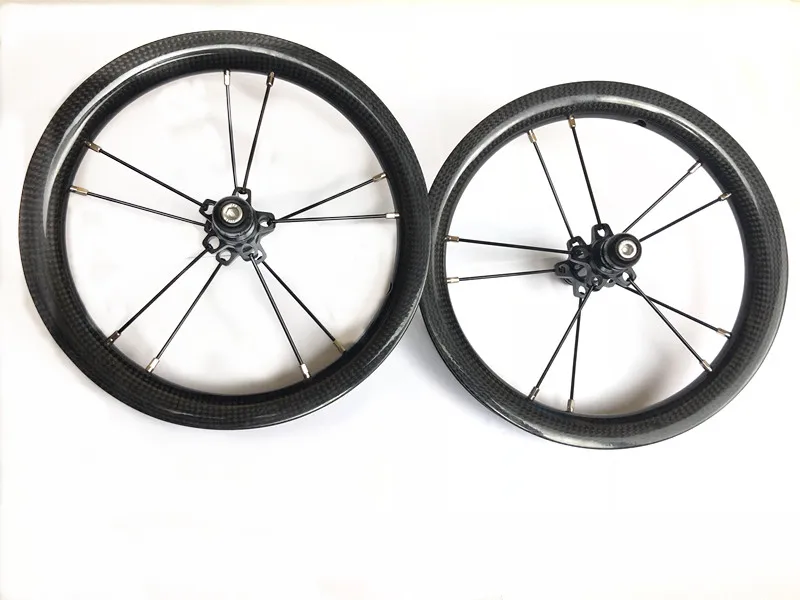 22.8mm LCTY 12 дюймов раздвижной детский велосипед, карбоновые колеса BMX, Детский балансировочный велосипед, карбоновая колесная система 84 мм/95 мм BMX, полностью Углеродные велосипедные диски - Цвет: 22.8mm