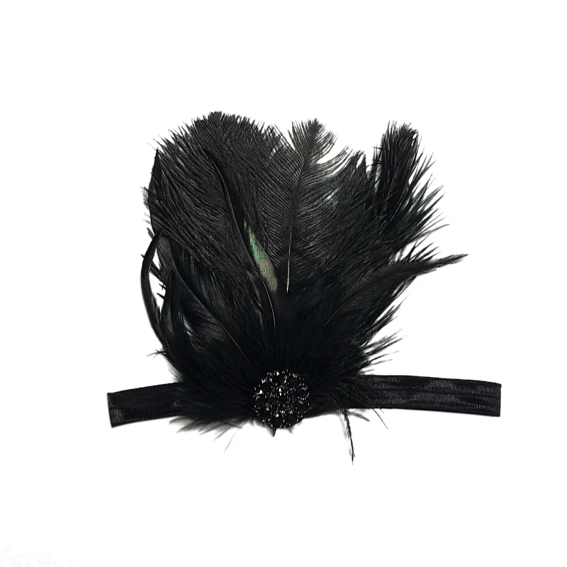 

Fashion Hair Accessories Hairpin Black Fancy Dress Costume Band Wedding 1920
