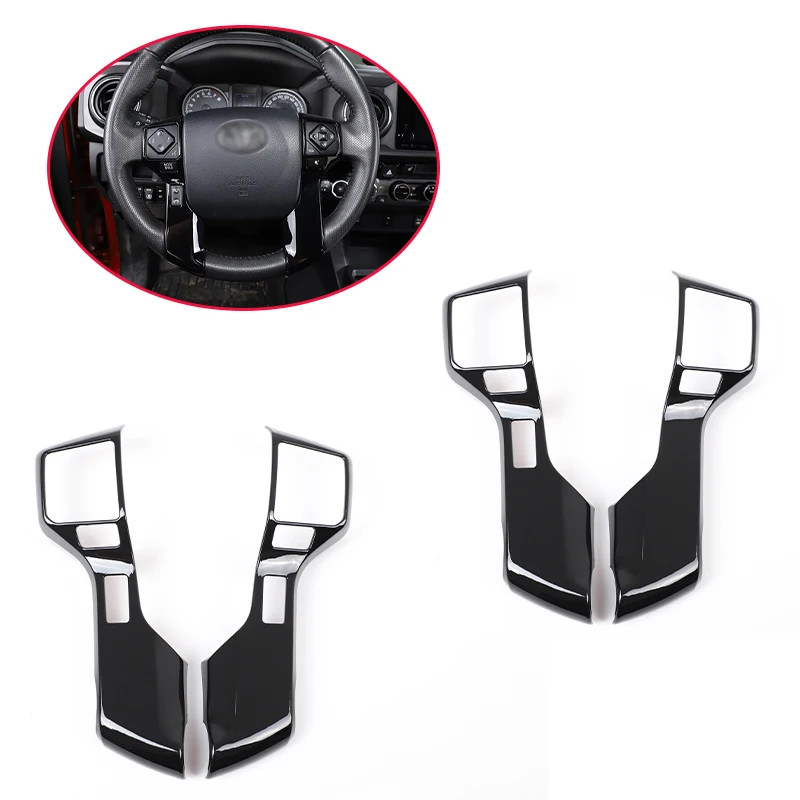 

Car Styling For Toyota Tacoma Tundra 2016-2020 ABS Car Steering wheel Button Frame Cover Trim Sticker Car Accessories