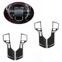 car styling for toyota tacoma tundra 2016 2020 abs car steering wheel button frame cover trim sticker car accessories