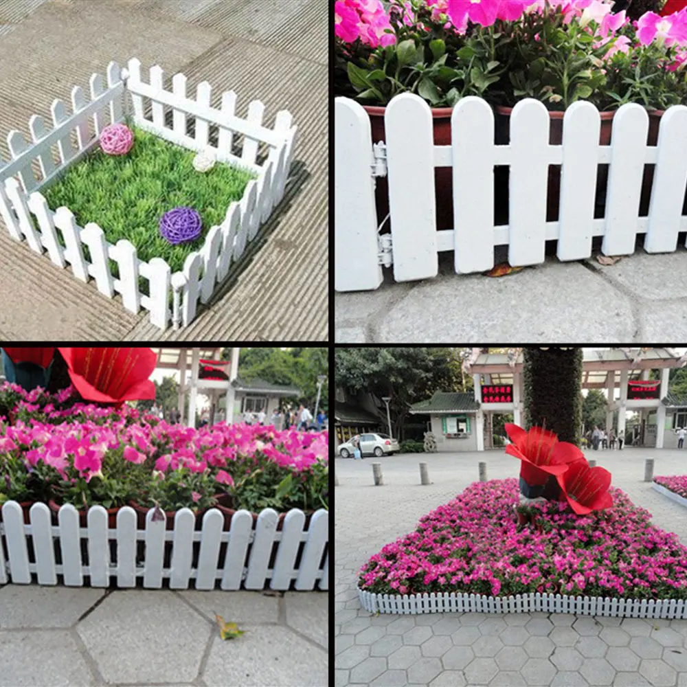 Plastic Fence 50*13cm Gardening Countryside DIY Christmas Decorative Fashion 1 Pcs Enclosure Lawn Tree | Дом и сад