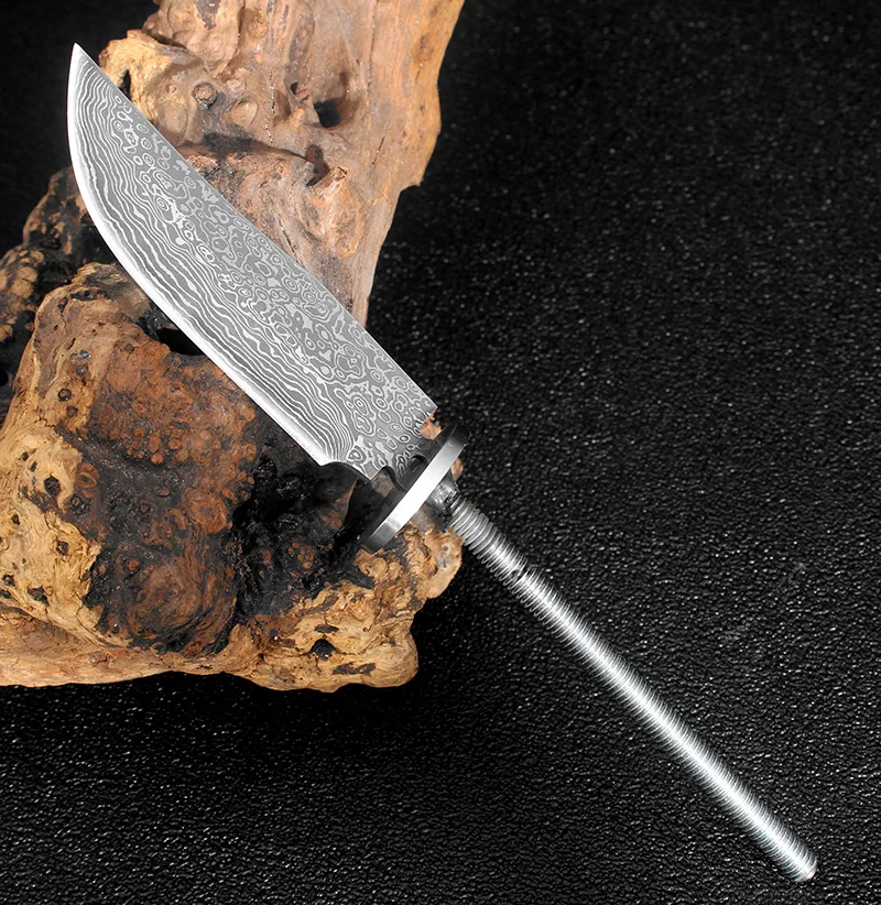 Охотничьи ножи KKWOLF из высокоуглеродистой стали с узором дамасской | Дом и сад