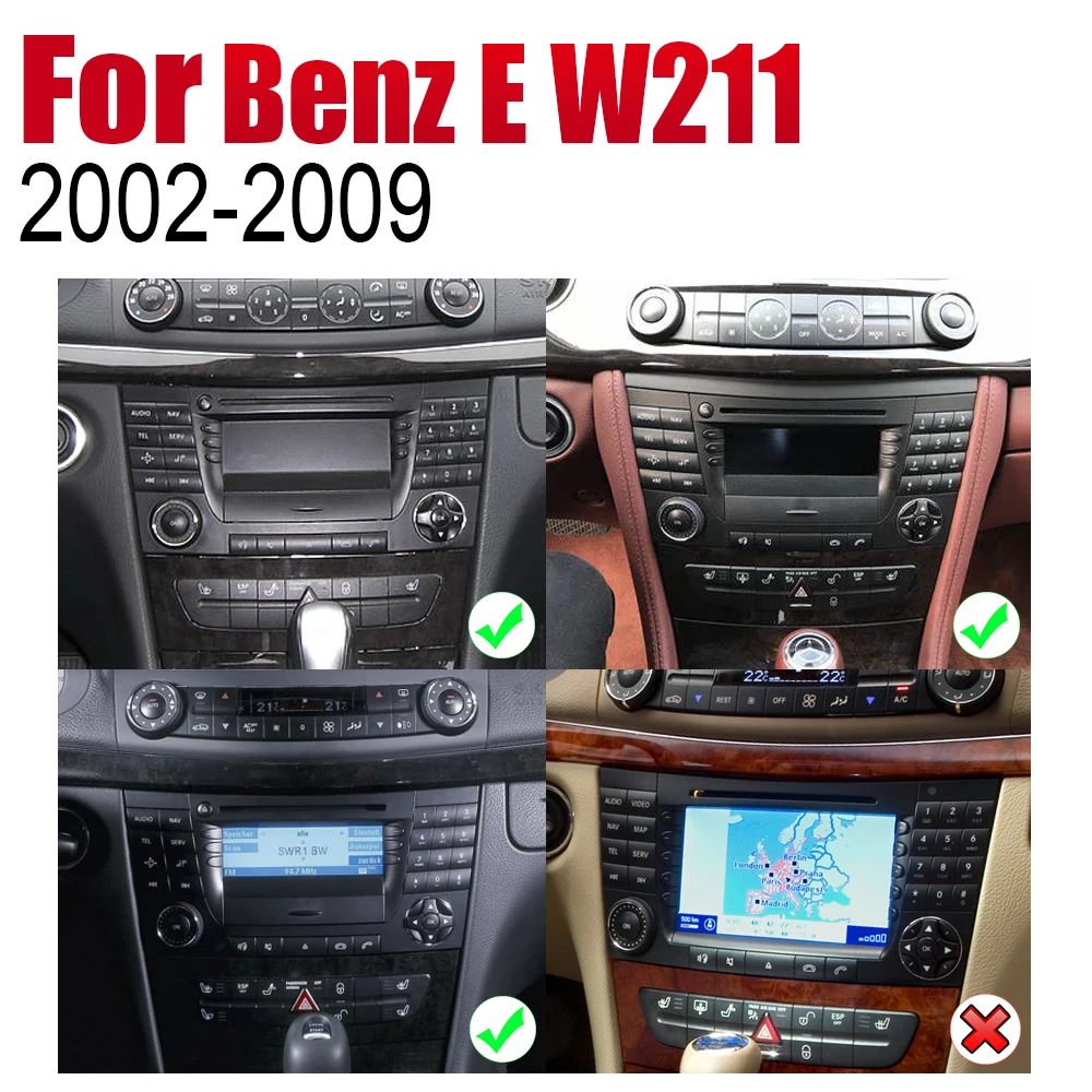 Автомагнитола на Android стерео GPS навигация для Mercedes Benz E Class W211 2002 ~ 2009 NTG Bluetooth Wi Fi