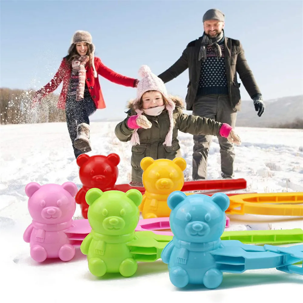 Зимний Снежный шар зажим Детские забавные спортивные игрушки на открытом