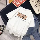 Женские футболки с леопардовым принтом DAYIFUN, повседневные футболки с круглым вырезом и коротким рукавом, крутая футболка Harajuku, весна-лето 2020
