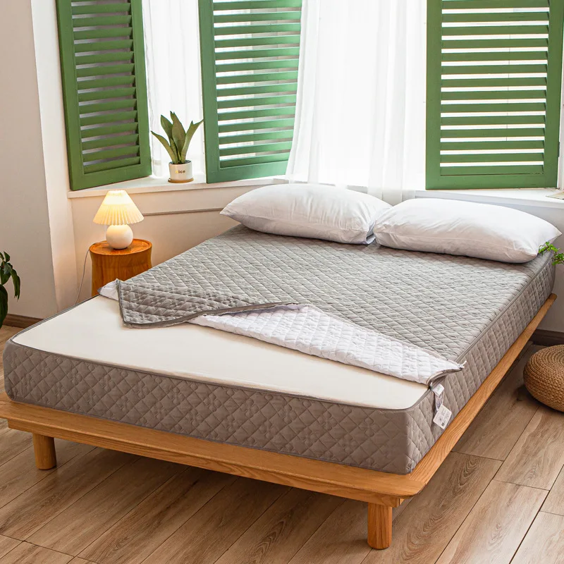 

Стеганый наматрасник на молнии, полиэстер/хлопок, King Queen Twin