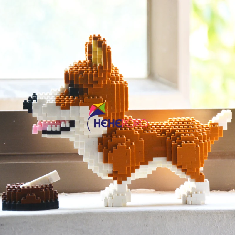 1237 шт. алмазные микро-блоки Corgi Keji модель среднего размера строительные блоки