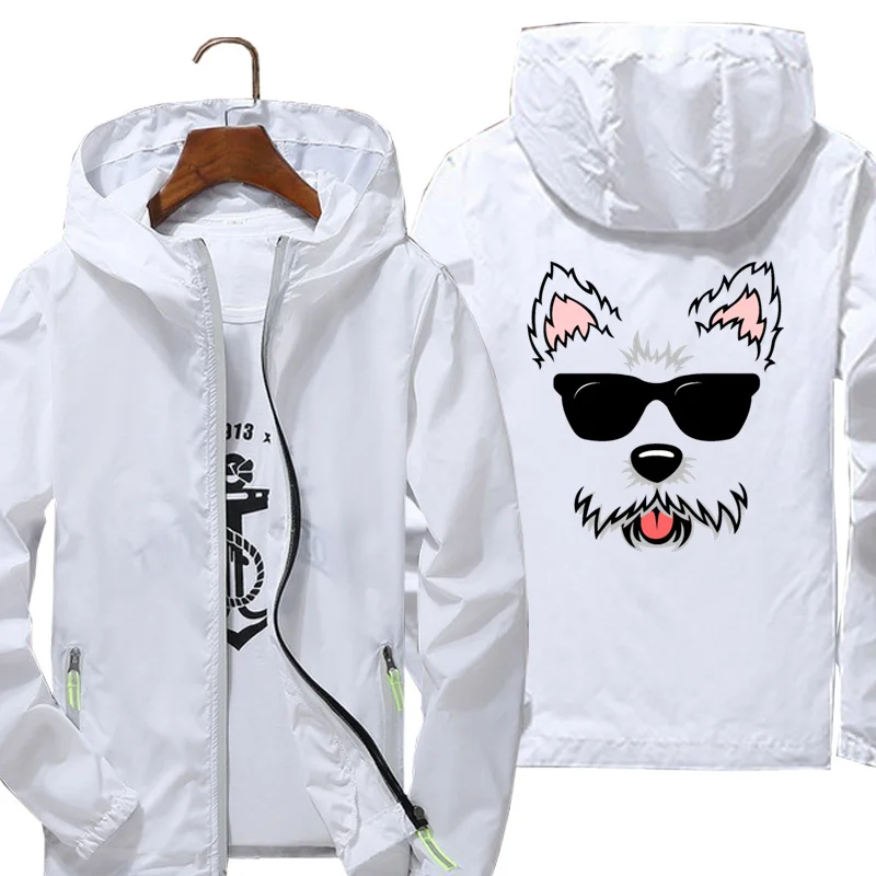 

Куртка с капюшоном для мужчин и женщин West Highland White Terrier The Dog Face4