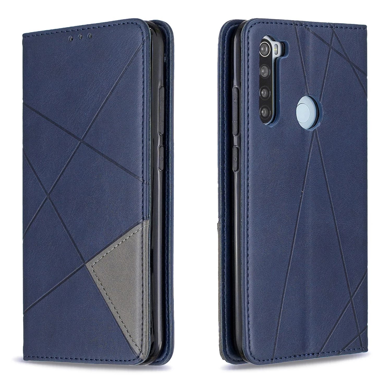Роскошный однотонный флип чехол из искусственной кожи для Xiaomi Redmi Note 8 Pro 7 7A