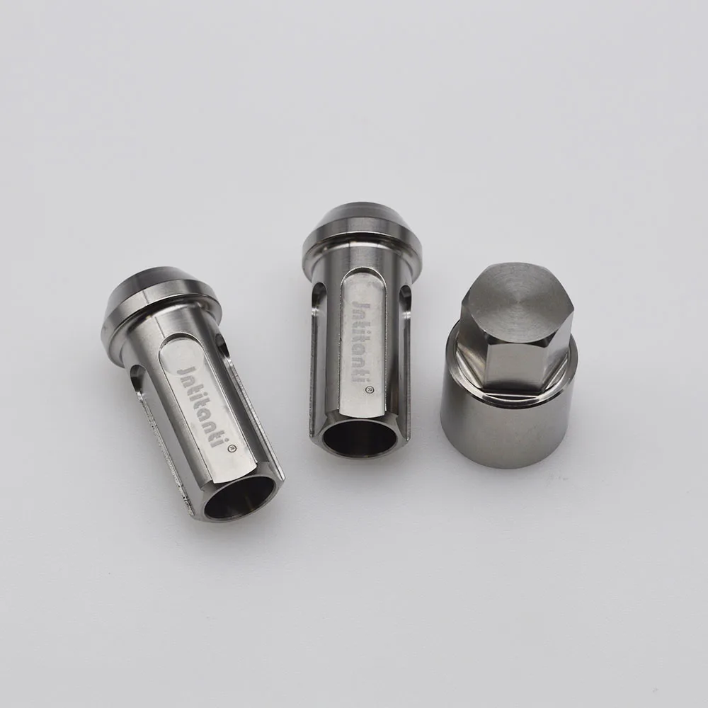 Серебряная конусная гайка M12 * 1 25*45 для сиденья Gr5 титановая Противоугонная с