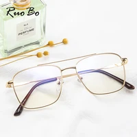 ruobo clear lens metal glasses frame for men women eyeglass frame prescription frame eyeglsses for student optical spectacle