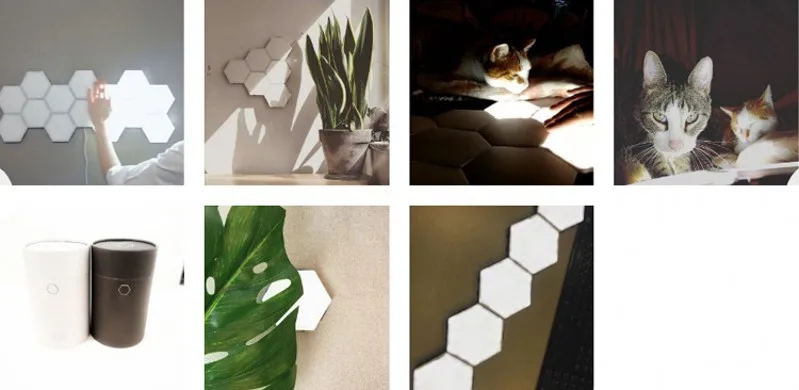 Горячая Распродажа: 5 шт творческие в виде геометрических фигур компонент интеллигентая(ый) Управление дома Панель светильник DIY светодиодный ночной Светильник для Google Home Amazon Alexa лампа