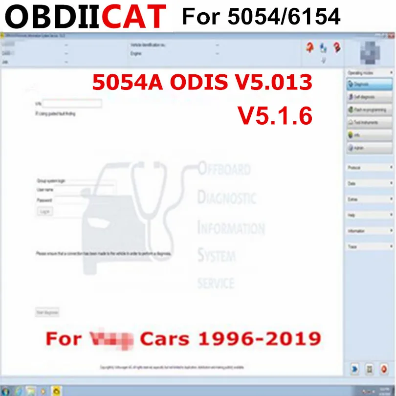 OBDIICAT новая версия ODIS 5.1.3 5.1.6 для 5054 5054A автомобильный диагностический инструмент
