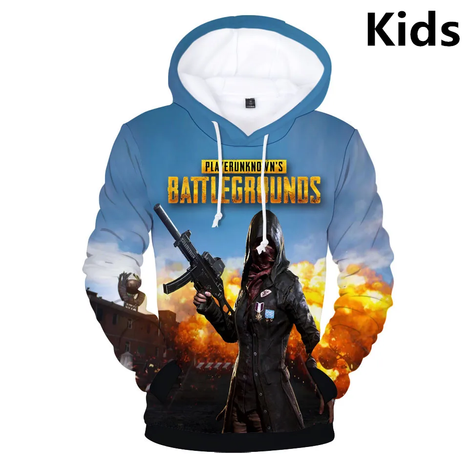 

Детская одежда, толстовка с капюшоном для детей от 3 до 14 лет, толстовка с 3D принтом игры PUBG для мальчиков и девочек, одежда для игроков в неиз...