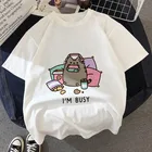 Kawaii толстая футболка с котом, Детская Новая летняя Милая модная детская футболка, тонкая хипстерская футболка для девочек, топы, одежда, BAL541