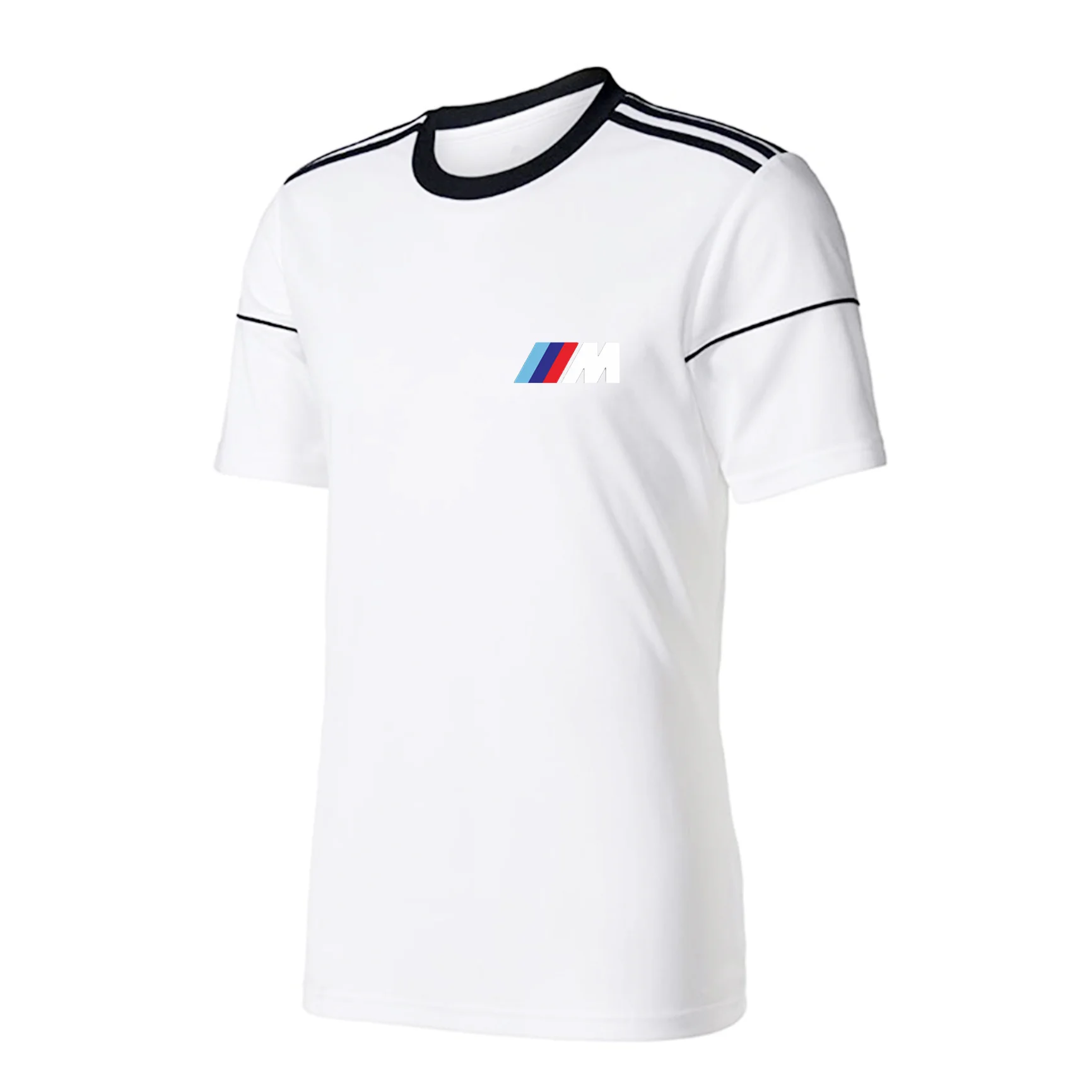 

Letter Printing Fashion New 2021Summer BMW Car Men's Casual Short-Sleeved T-Shirt Sweat-Absorbent Breathable Jogging Sweatshirt