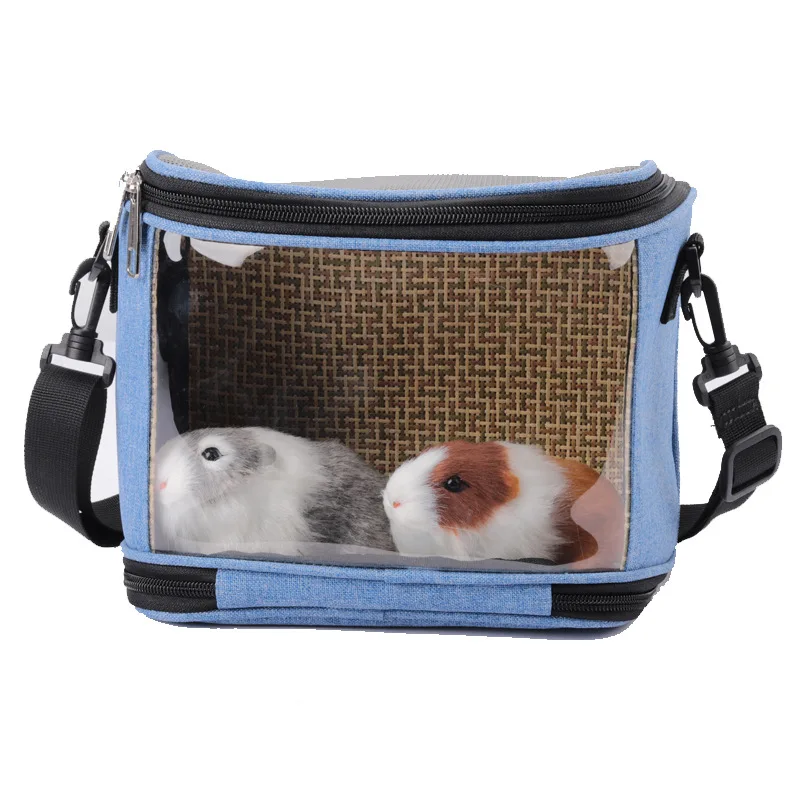 

Hamster cage Dutch pig mole hedgehog guinea pig going out carrying bag carrying oblique cross breathable transparent parrot bag