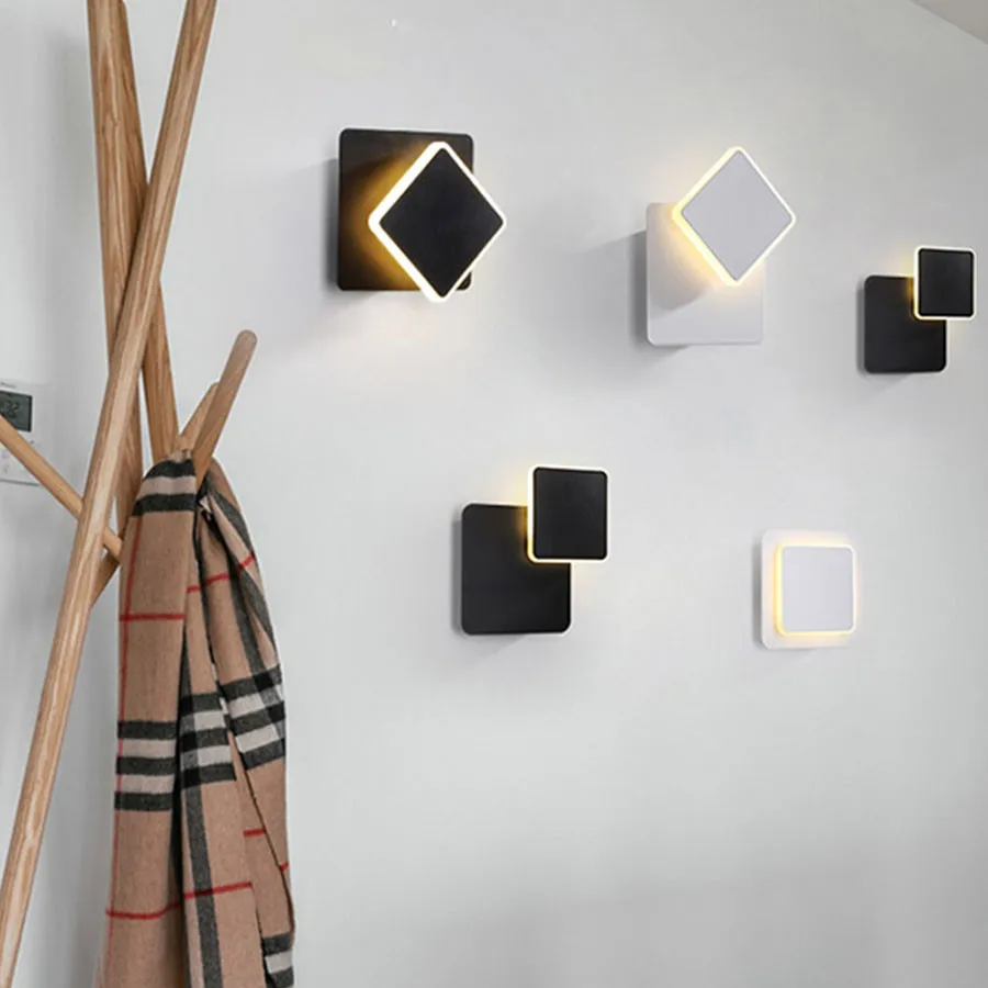 Вращающаяся кругласветодиодный светодиодная настенная лампа dia25 см в