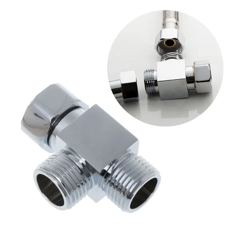 1/2 &quotлатунь хром 3 способа переключателем штуцера шланга тенниска футболка Форма