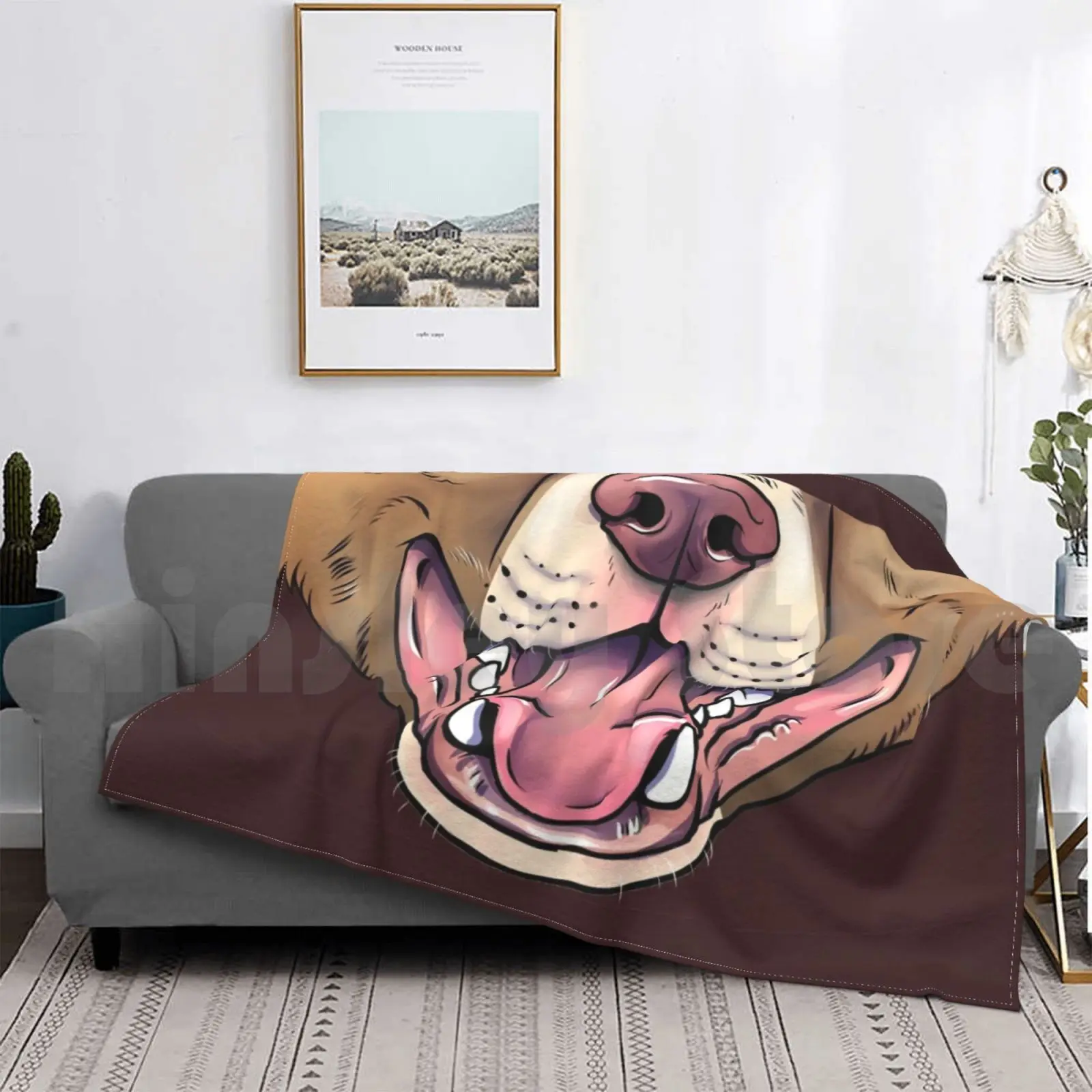 

Модное одеяло с рисунком питбуля, щенка, улыбки, животных, лицо животных, Aunumwolf42, пушистое