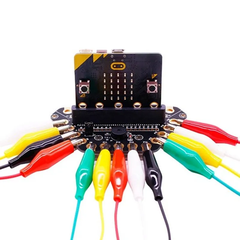 Плата расширения Micro:bit крокодил микробита расширенная 13 портов ввода вывода с