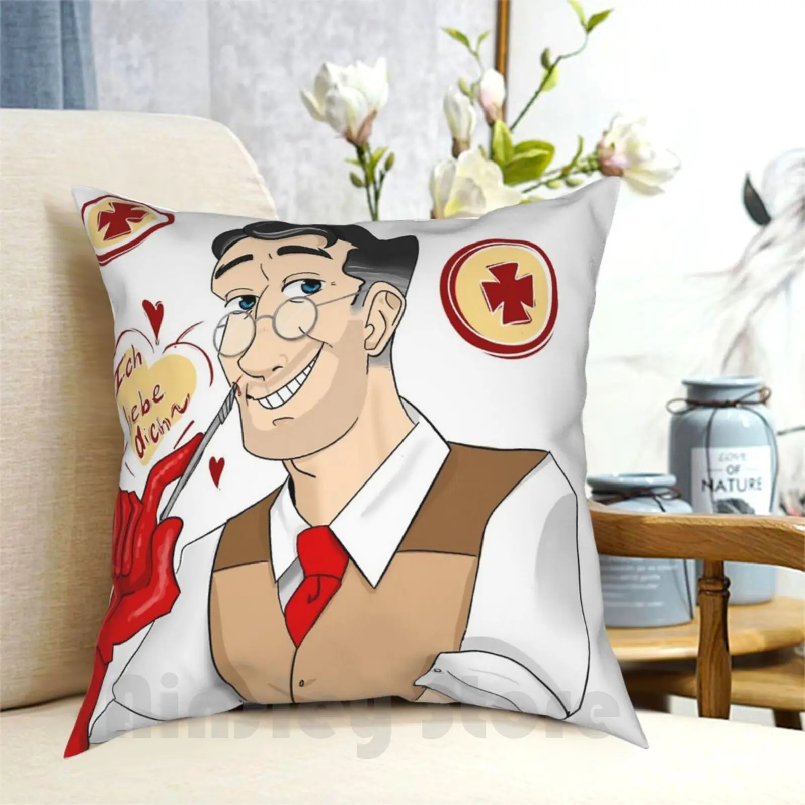 Наволочка для подушки Medic Tf мягкая домашняя наволочка Подушка DIY Tf2 Team Fortress 2