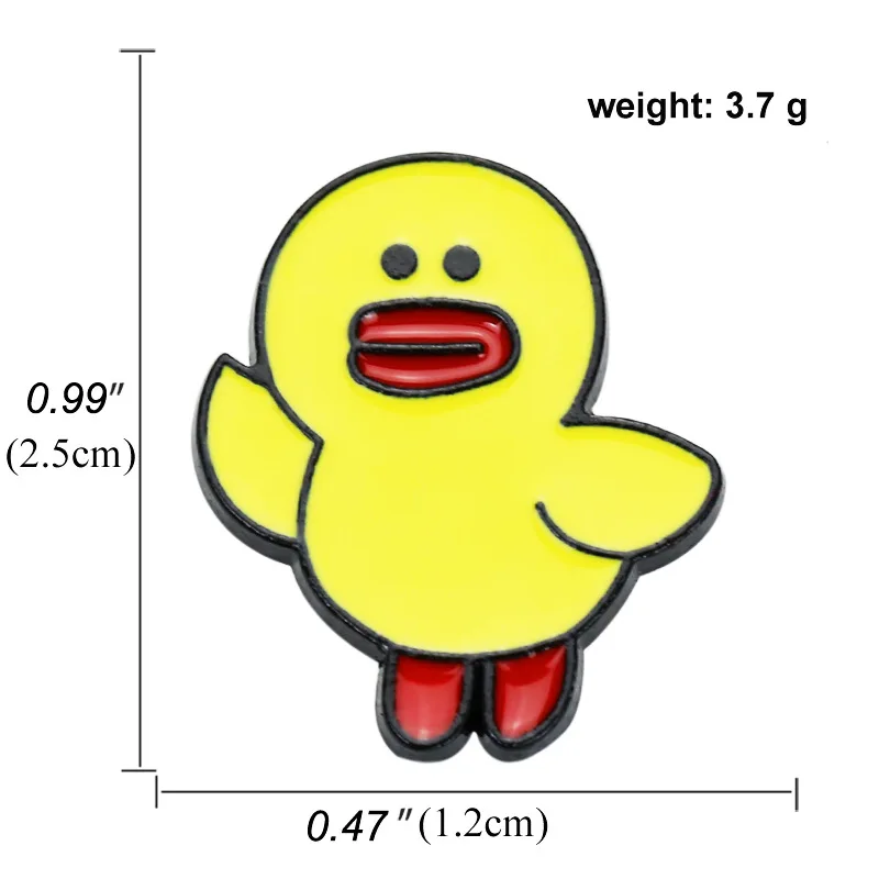 

8 Kinds Of Yellow Duckling Series Cartoon Enamel Pins Backpack Clothes DIY Gift For Friends Badge Brooch