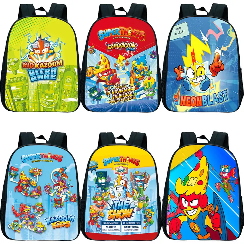 

Mochilas Superzings Series 8 Kazoom Kids Backpack Cartoon Kindergarten Bookbag Children Superthings School Bags Zipper Rucksack