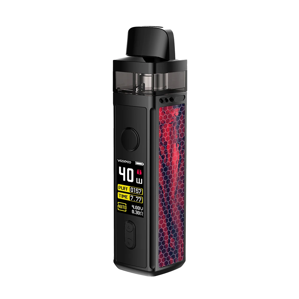 VOOPOO VINCI Mod Pod Vape комплект с аккумулятором 1500 мАч и 5,5 мл Pod и 0,96 дюймов TFT цветной экран Vape комплект Vs Vinci X/Drag 2 - Цвет: Scarlet