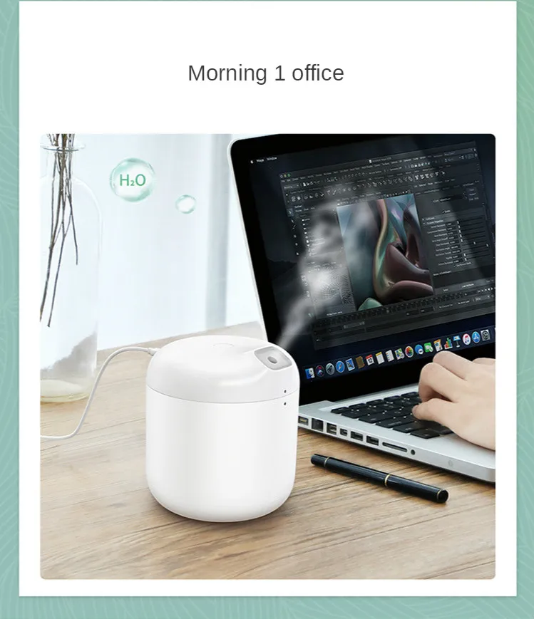 

600ml large capacity air humidifier with LED light humidifier humidifier household air humidifier purification