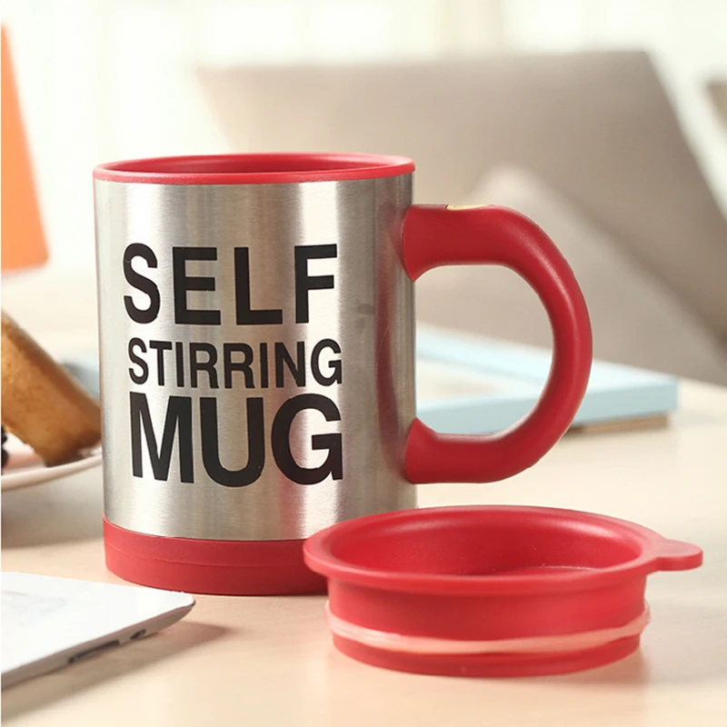 

450Ml Self Stirring Mug Stainless Steel Automatic Mixing Mug for Coffee Tea Stirring Mug Home Office Thermal Cup