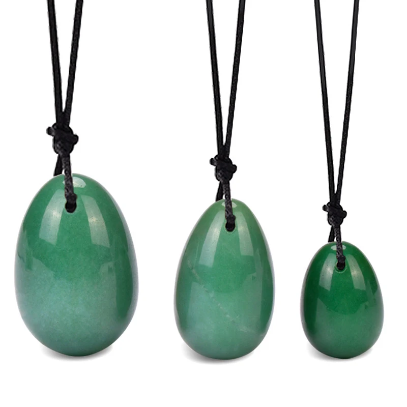 3 Aventurine eggs Розовый кварц иони набор яиц для массажа натуральные нефритовые яйца для женщин Кегель тренажер Вагинальные мышцы подтягивающий мяч массаж йони-палочка нефритовый массажер - Цвет: 3 Aventurine eggs