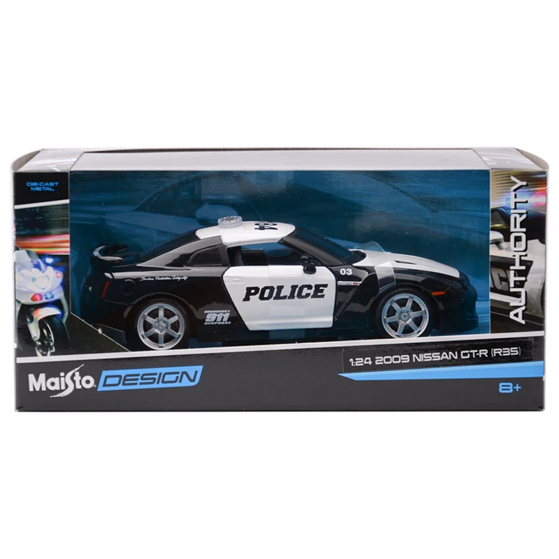 Maisto 1:24 Nissan 2009 GT-R R35 спортивный автомобиль статические литые автомобили
