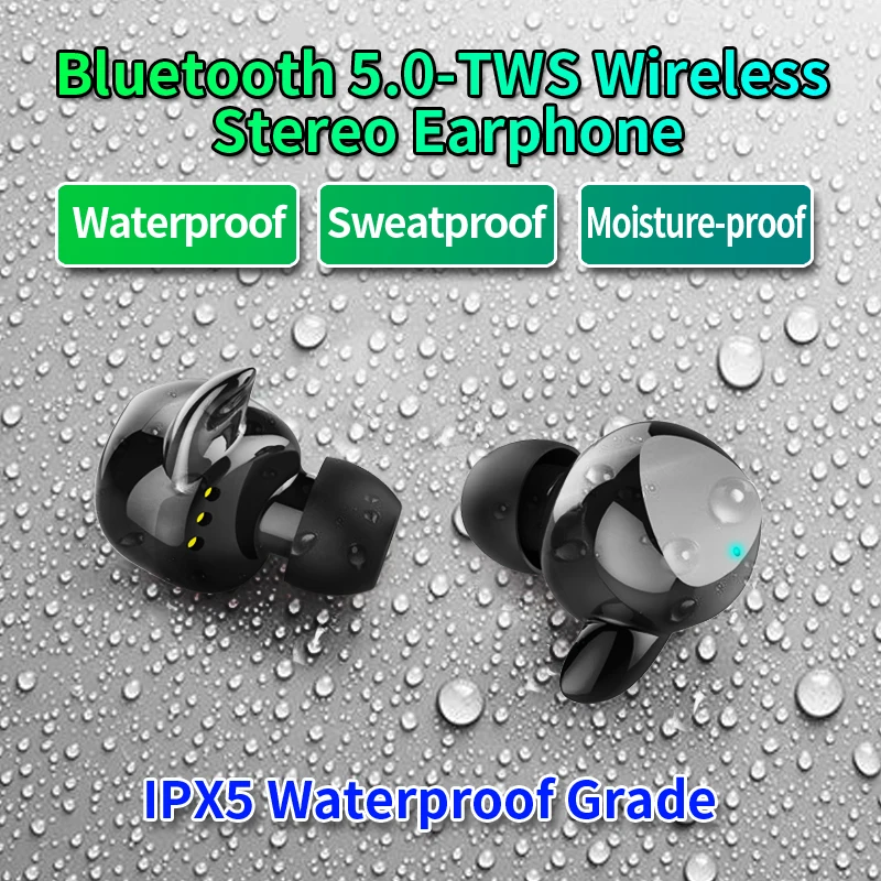 Беспроводные наушники Elecshion Bluetooth TWS игровая гарнитура с 700 мАч стерео микрофоном