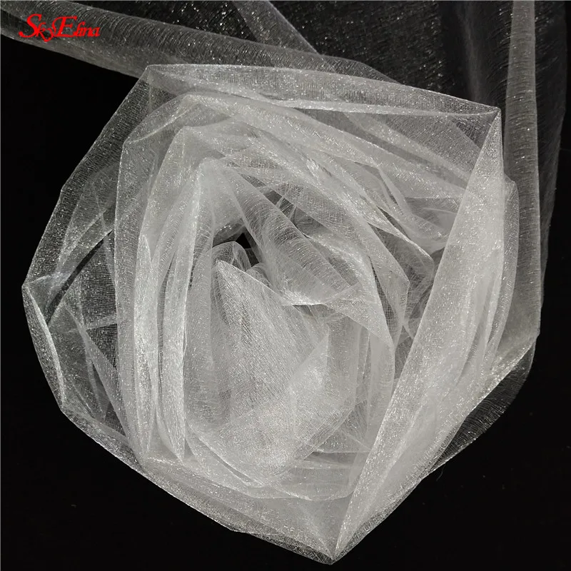 Тюль в рулоне 5 м/10 м тюль из органзы с кристаллами Мягкая юбка пачка для