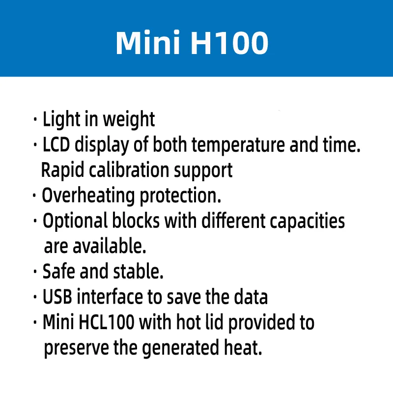 

LCD Digital Mini Dry Bath Laboratory Thermostat 0.2ml 0.5ml 1.5ml 2ml 5ml 15ml 50ml ​Lab Equipment