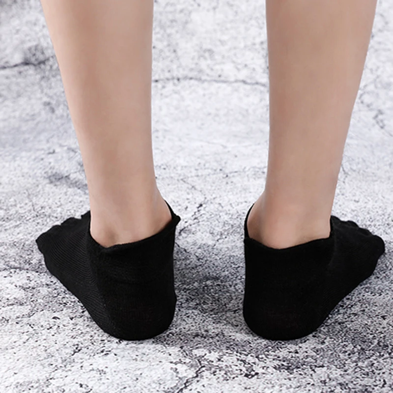 

Orthopedic Compression Socks Men's Toe Socks Ultra Low Cut Liner with Gel Tab Breathable SWD889