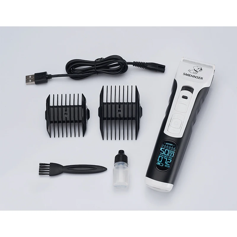 

Hair Clippers for Dogs LCD Screen Professional Dog Haircut Grooming Trimmer Kit Cat Cutter Machine for Animal Pet Shaver 5 Speed